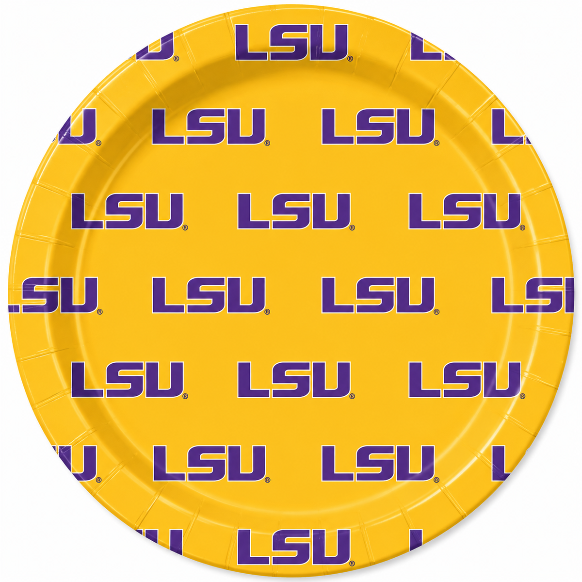 LSU - 7 inch Appetizer Paper Plates