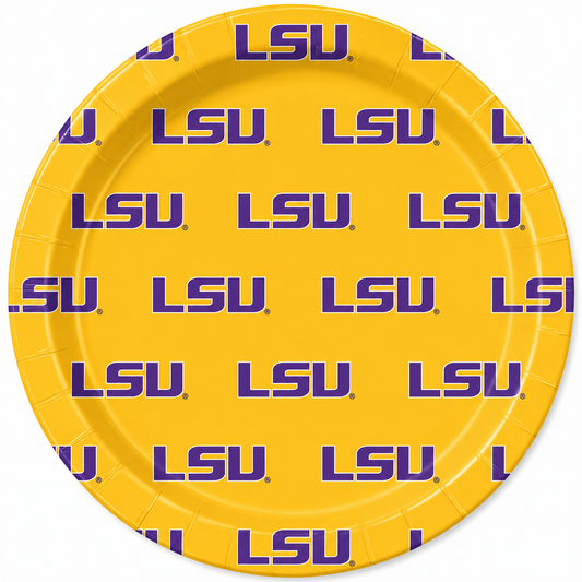 LSU - 7 inch Appetizer Paper Plates - The Season Boutique