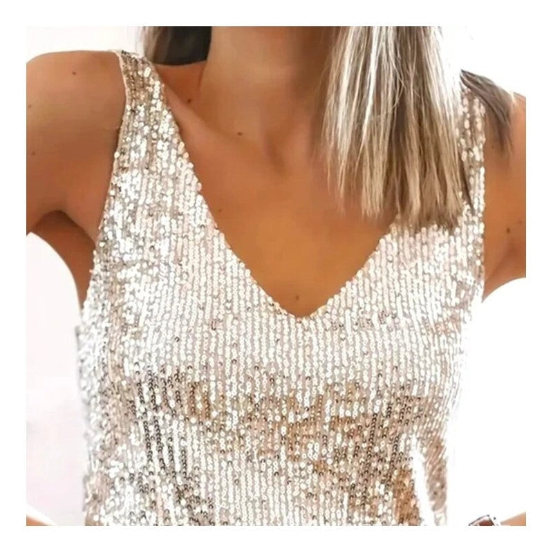 Sparkling V-Neck Tank