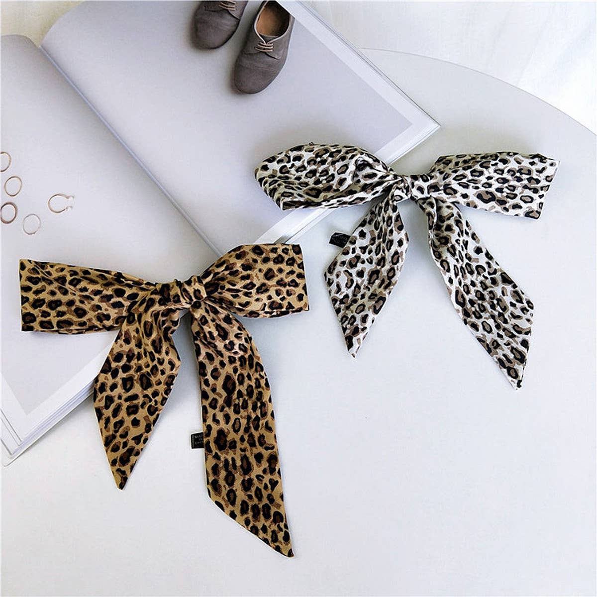 NEW BINDING BAG LEOPARD PRINT SCARF - The Season Boutique