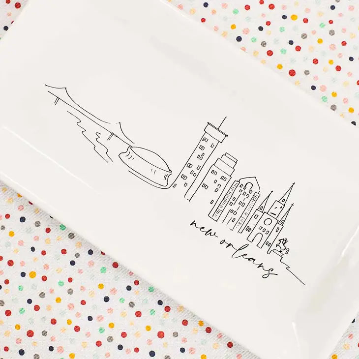 New Orleans Skyline Platter