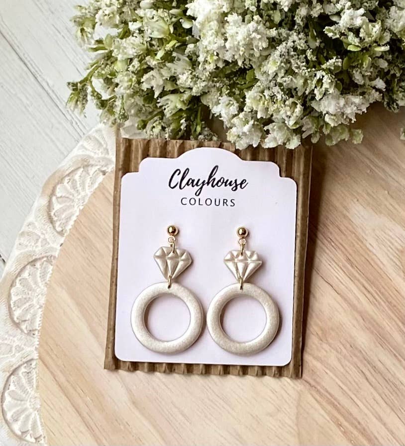 Bridal Earrings : Bow with Pearls