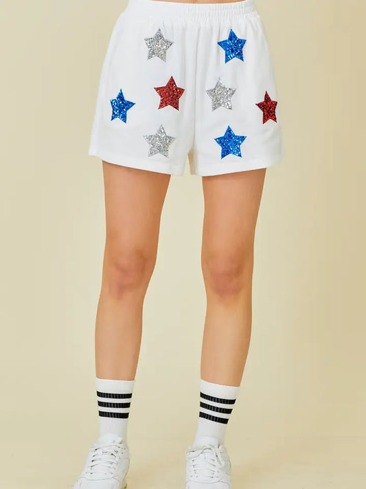 Star Patch Knit Shorts