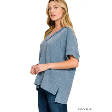 Raised Rib Hi-Low - The Season Boutique