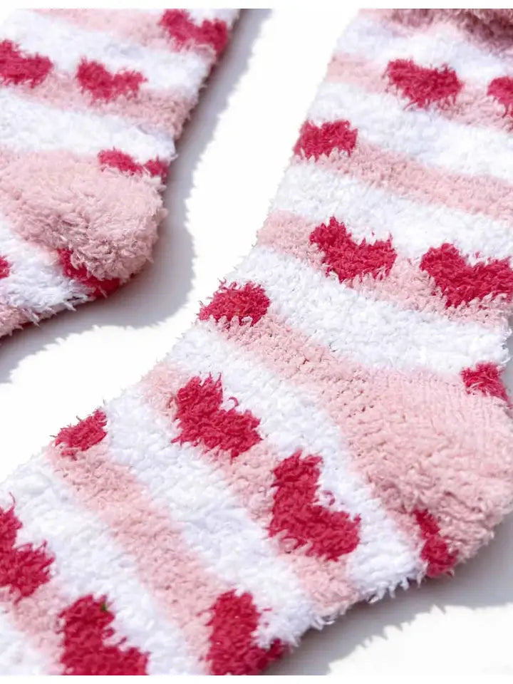 Valentine's Heart Cozy Socks
