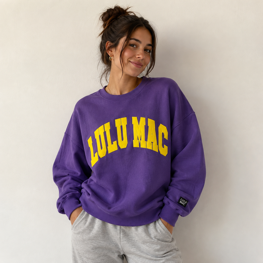 Purple & Gold Crew - The Season Boutique
