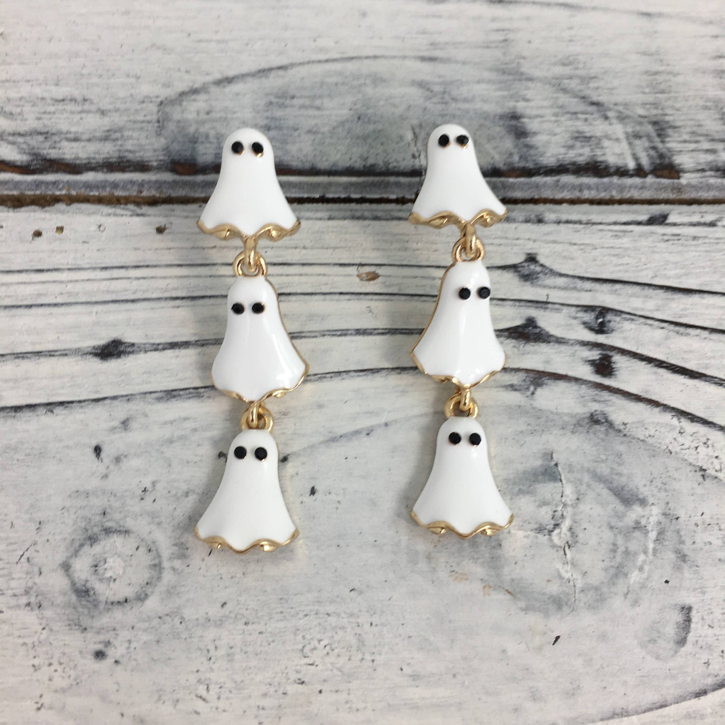 ghost dangle earrings