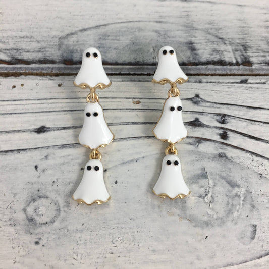 ghost dangle earrings