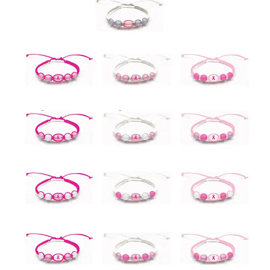 Breast Cancer Awareness Sea Bead Bracelets