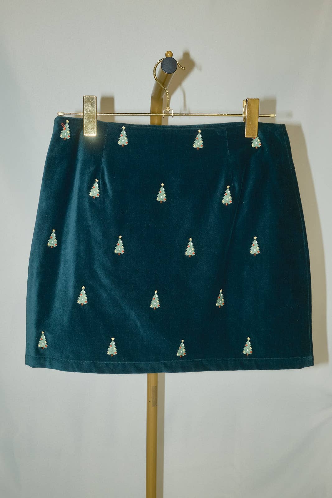 Christmas Tree Velvet Skirt