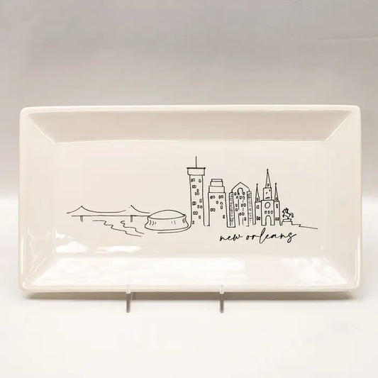 New Orleans Skyline Platter