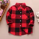 Boys Plaid Soft Cotton Shacket Shirt