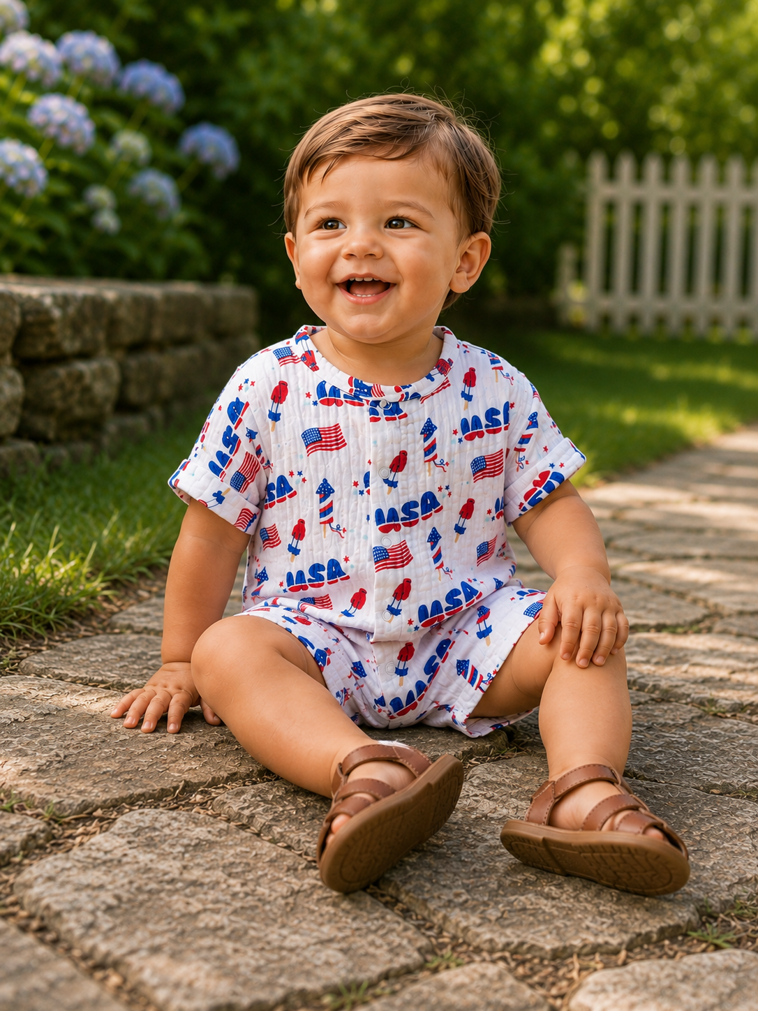 Baby Boy 4th of July One Piece - The Season Boutique