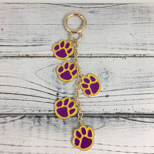 tiger paw bag charm