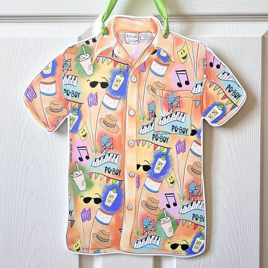 Fest Shirt Door Hanger New Orleans Music Festival Decor