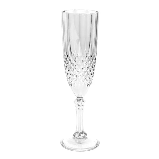 Plastic Champagne Flutes 8pc/pack