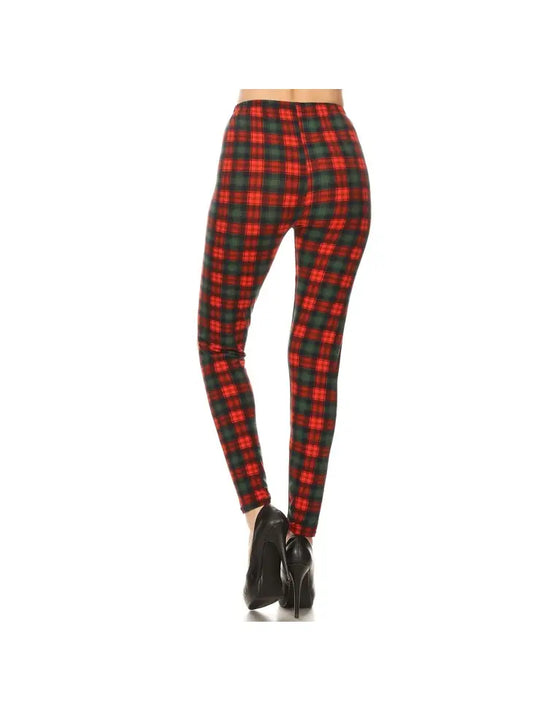 Plaid Buttery Soft High Waist Leggings