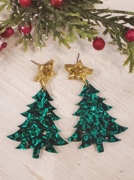 Christmas Tree Earrings