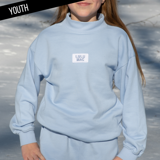 YOUTH Light Blue Mock - The Season Boutique