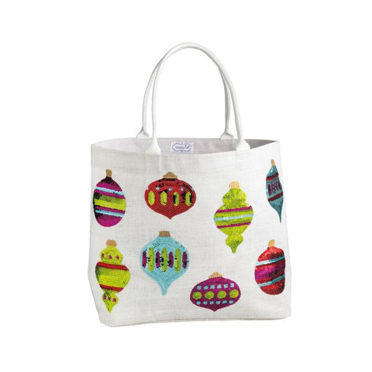 Holiday Ornaments Sparkle Tote