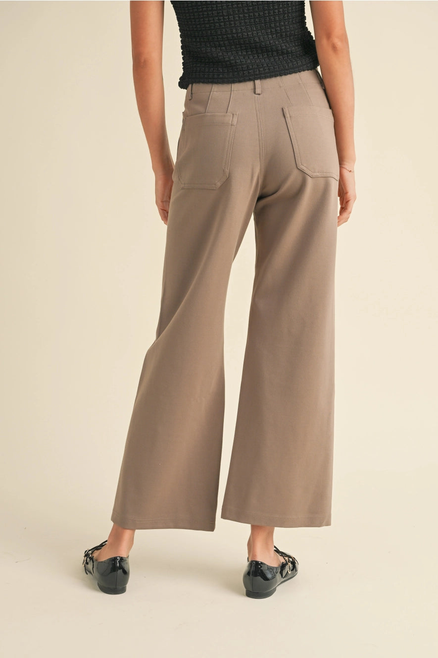 Mocha Pockets Ponte Pants