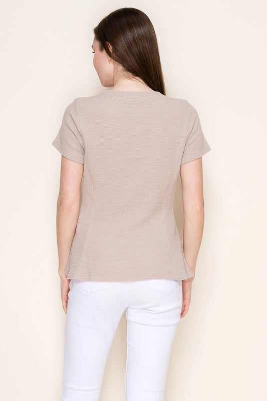 Cloudy Knit  Peplum Top