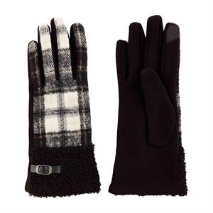 TARTAN BOUCLE GLOVES