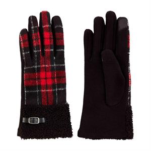 TARTAN BOUCLE GLOVES