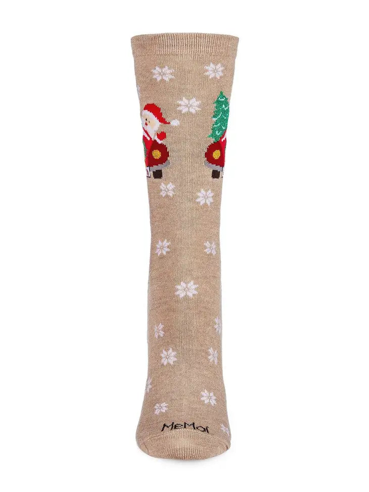 MeMoi Gnome Holiday Socks