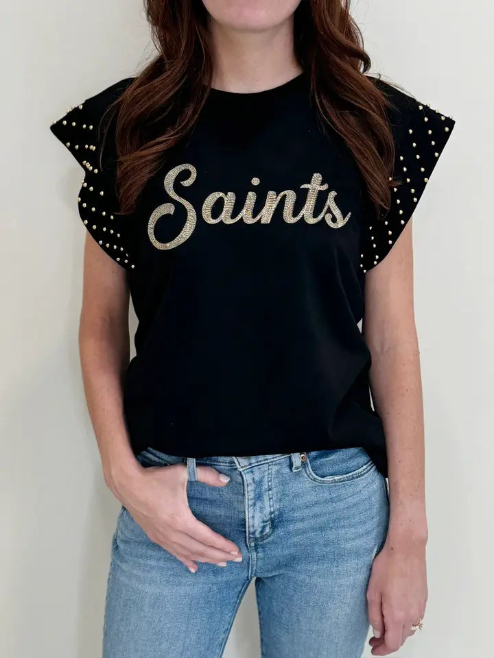 Saints Pearl Flutter Sleeve