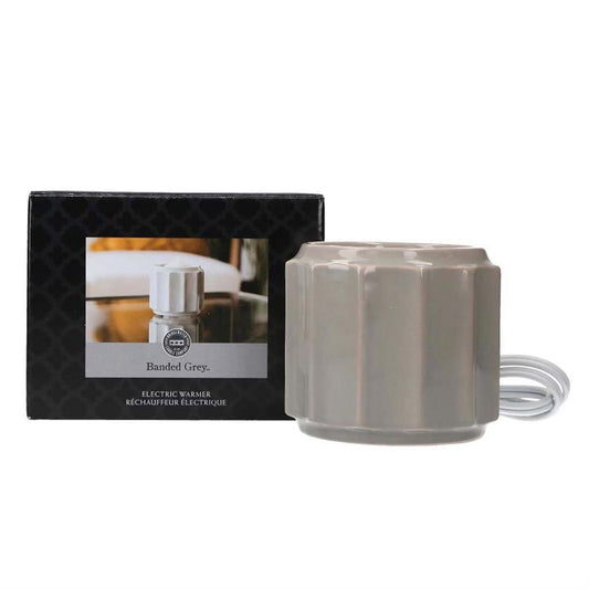 Wax Warmer-Grey Banded
