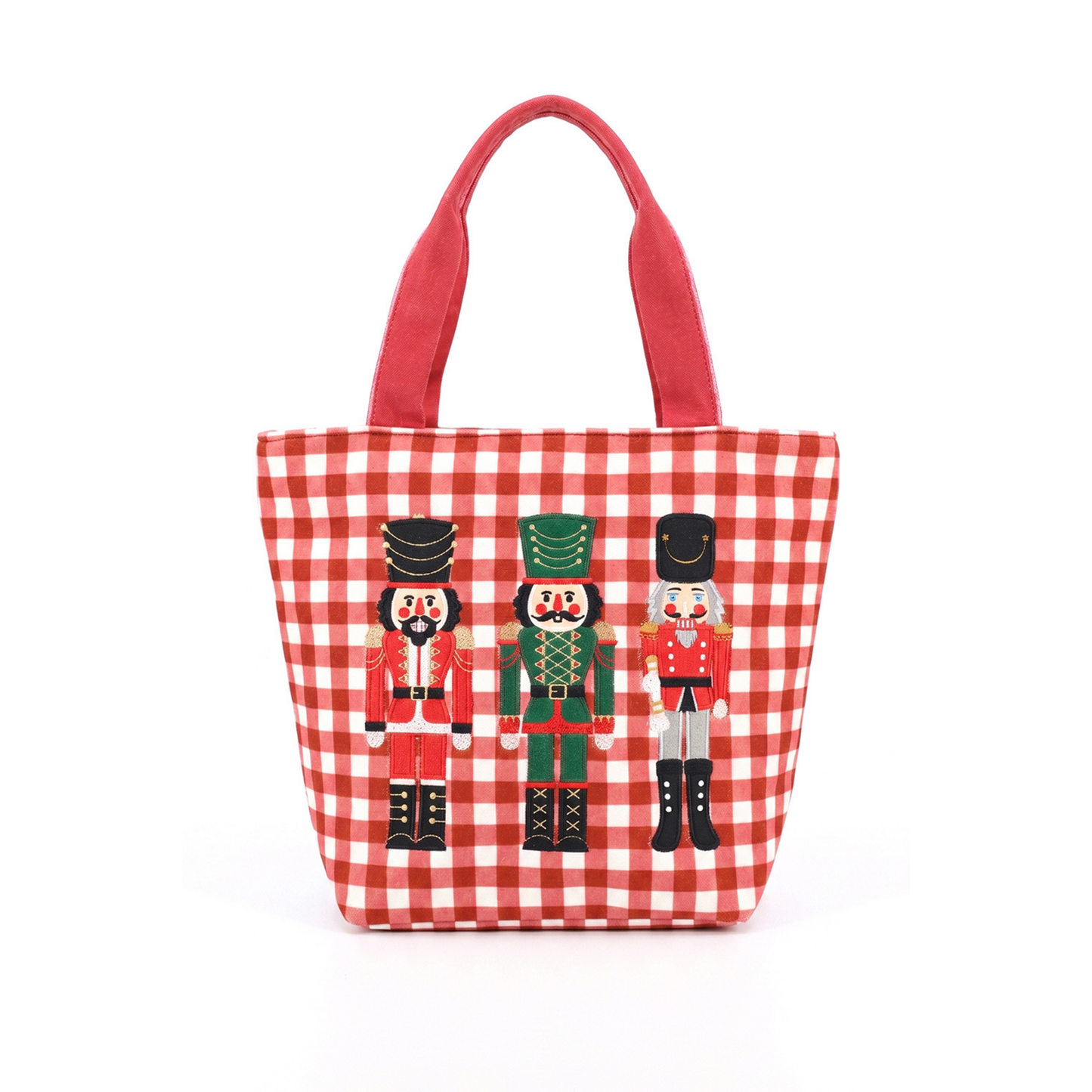 Holiday Gingham Tote Bags