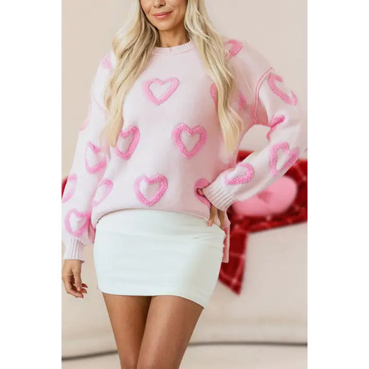 Heart Shape Bubble Valentine's Sweater