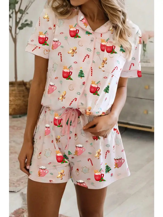 Christmas Spirits Short Pajama Set