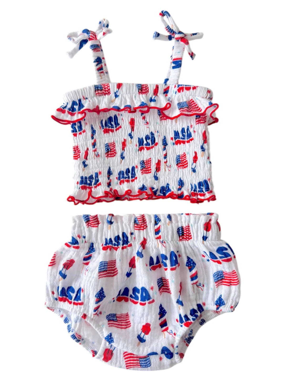 Fourth of July Ruffled Set - The Season Boutique