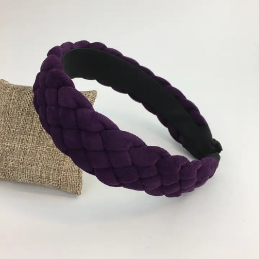 Purple Braided Fashion Headband