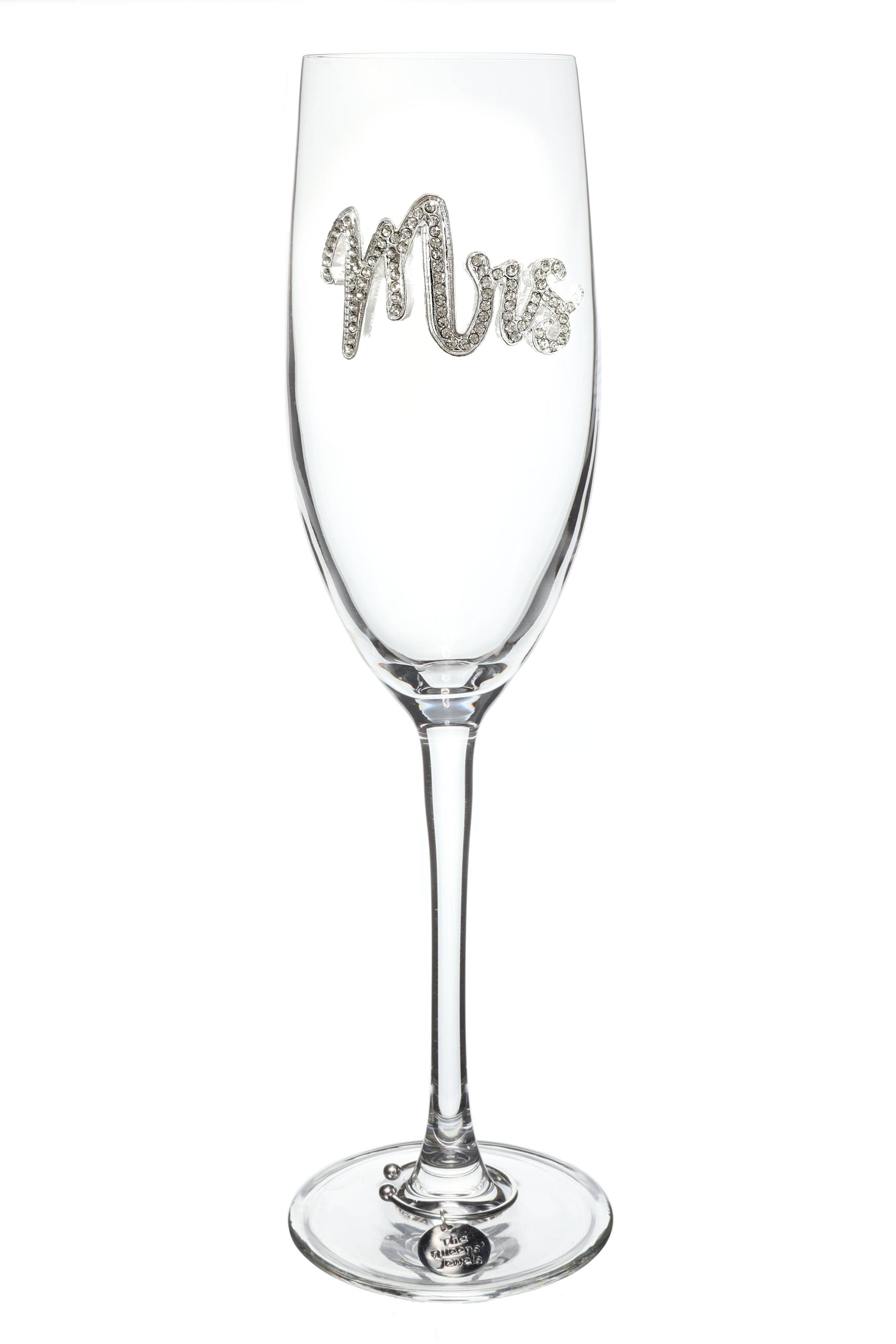 Mrs Jeweled Stemmed Champagne Flute - The Season Boutique