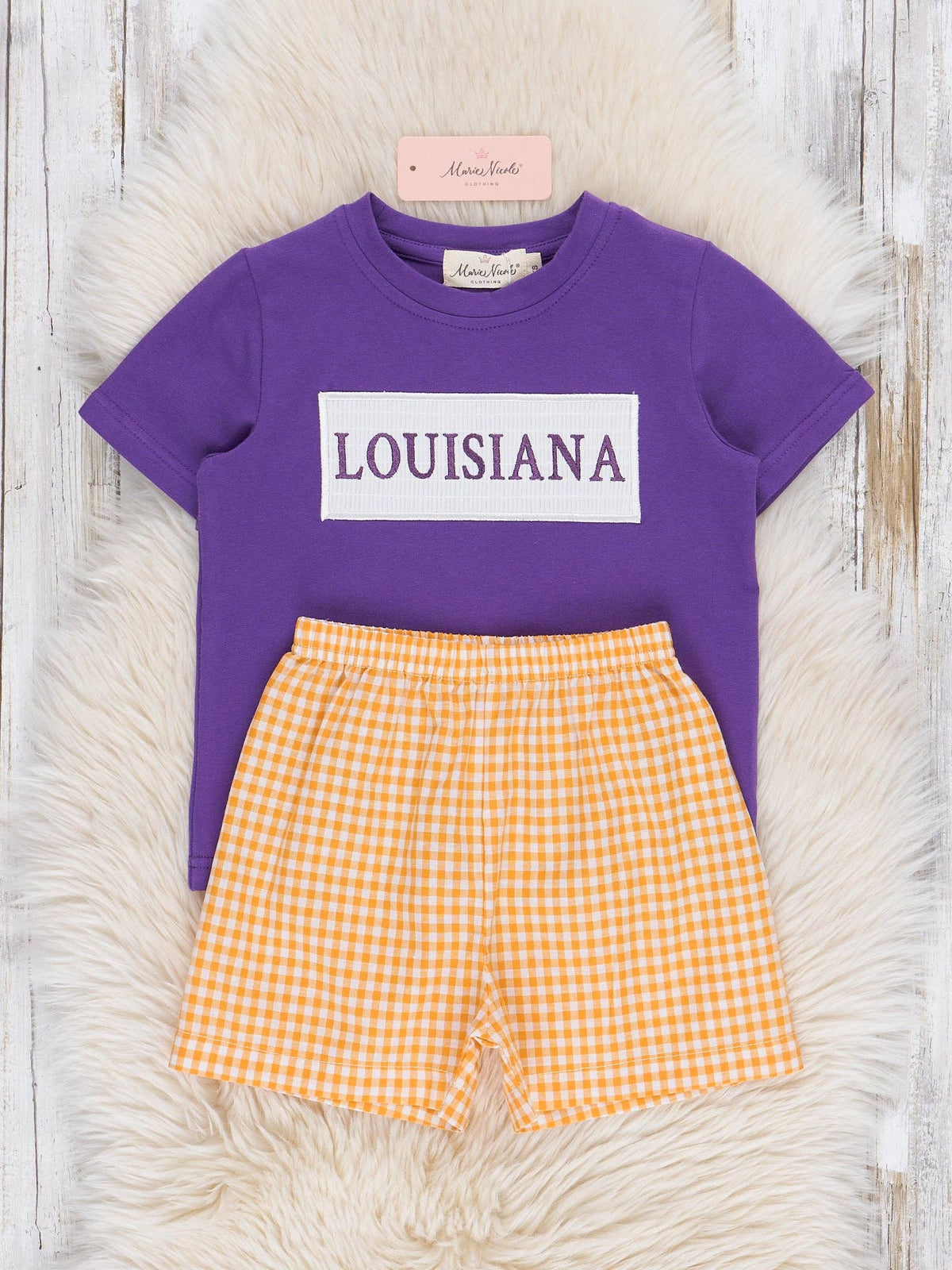Louisiana Smocked Gingham Set
