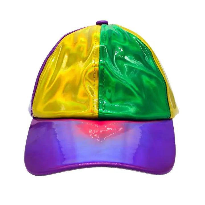 Mardi Gras Iridescent Baseball Cap