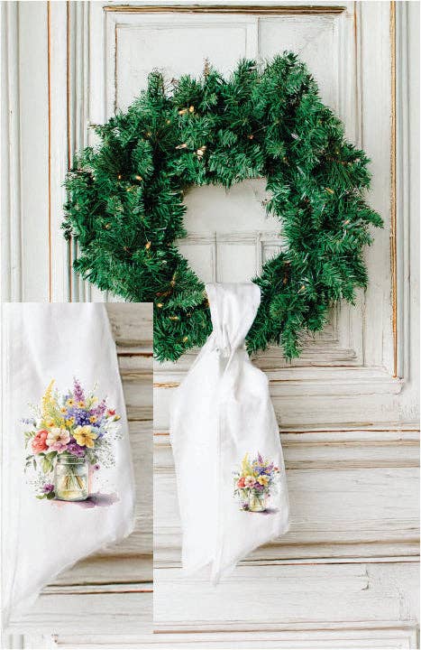 Jar of Flowers Wreath Sash - The Season Boutique