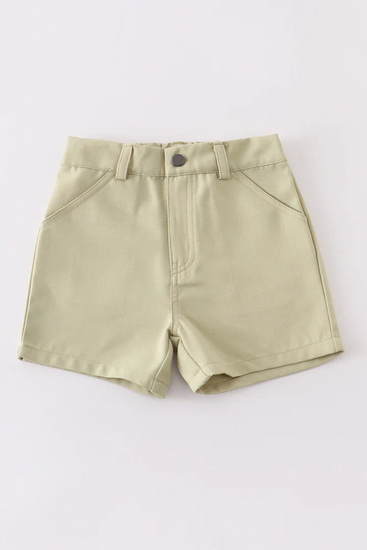 Beige Cargo Shorts