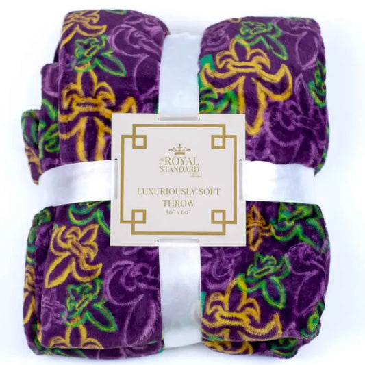 St. Charles Fleur de Lis Throw Blanket