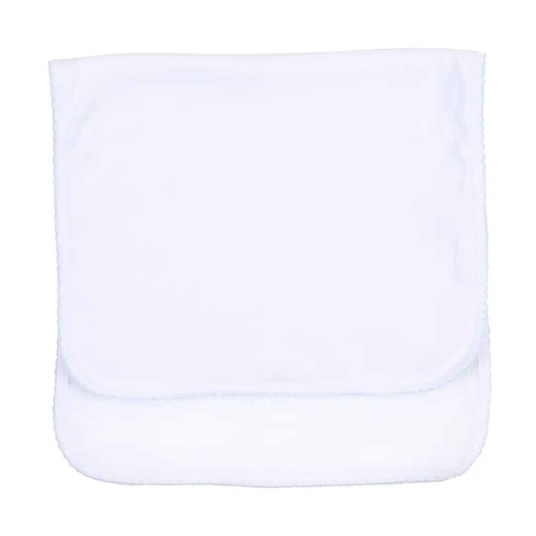 Essentials Blue Trim Burp Cloth - The Season Boutique