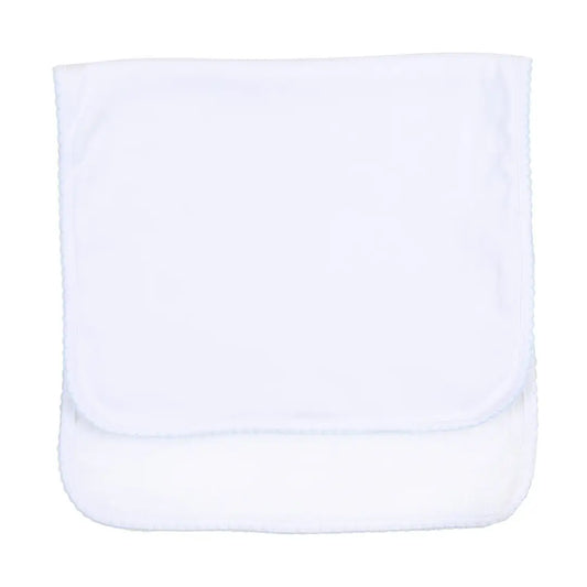 Essentials Blue Trim Burp Cloth - The Season Boutique