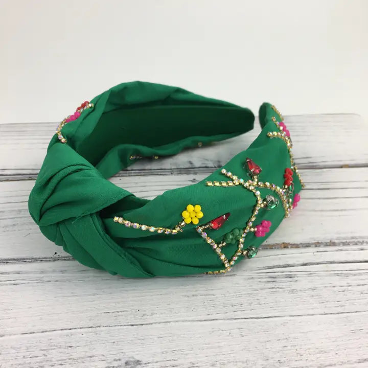 Christmas Lights/ Ornament Knot Headband