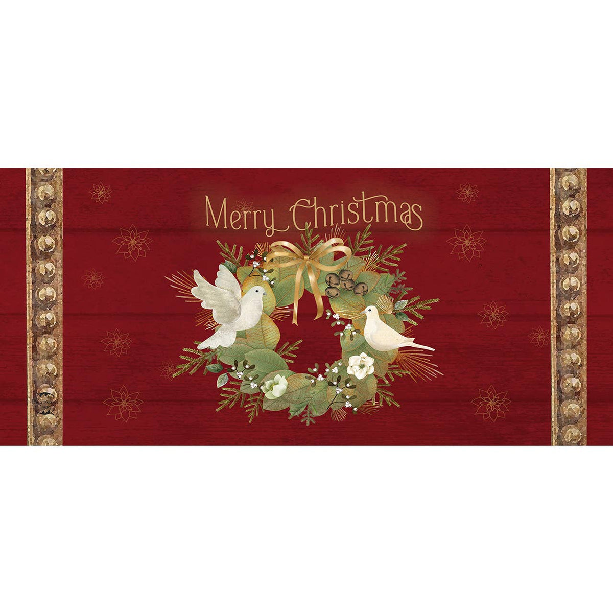 Christmas Peace Wreath Mini Mat