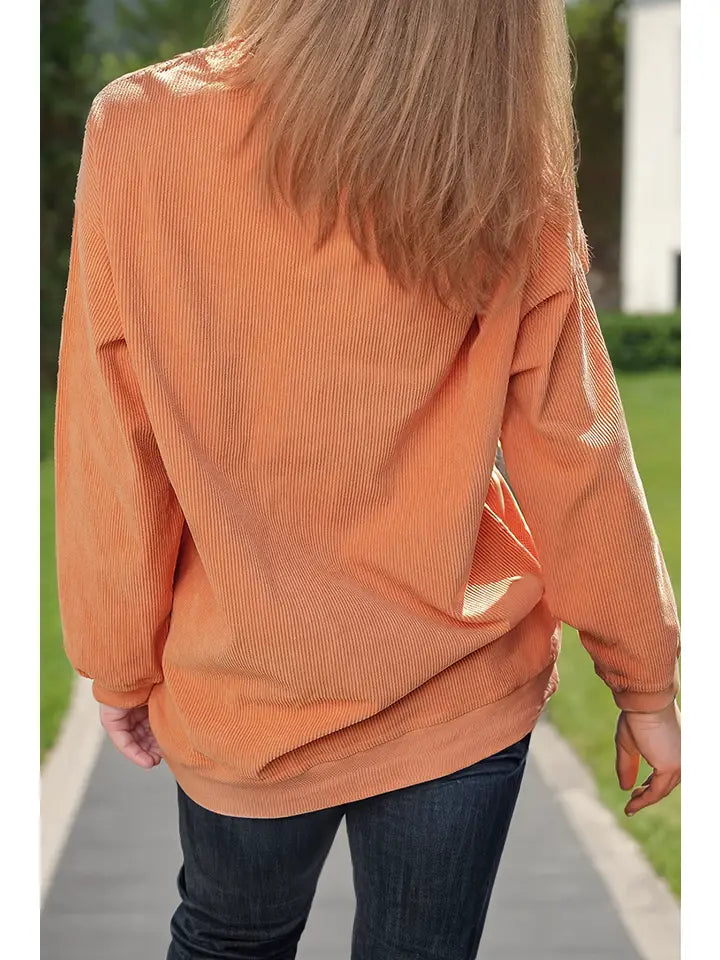 Sequin Pumpkin Sweatshirt