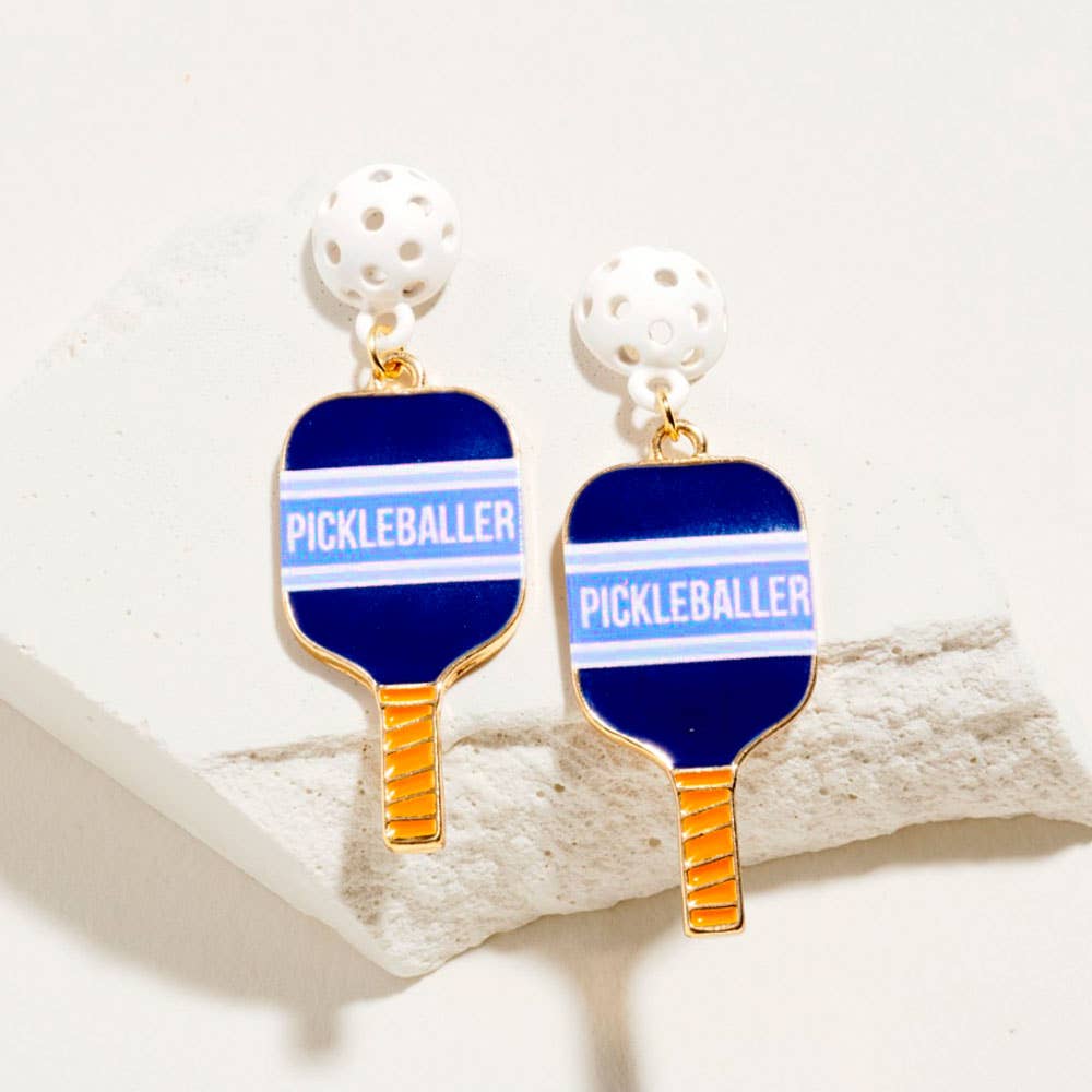Pickleball Paddle Dangle Earrings - The Season Boutique