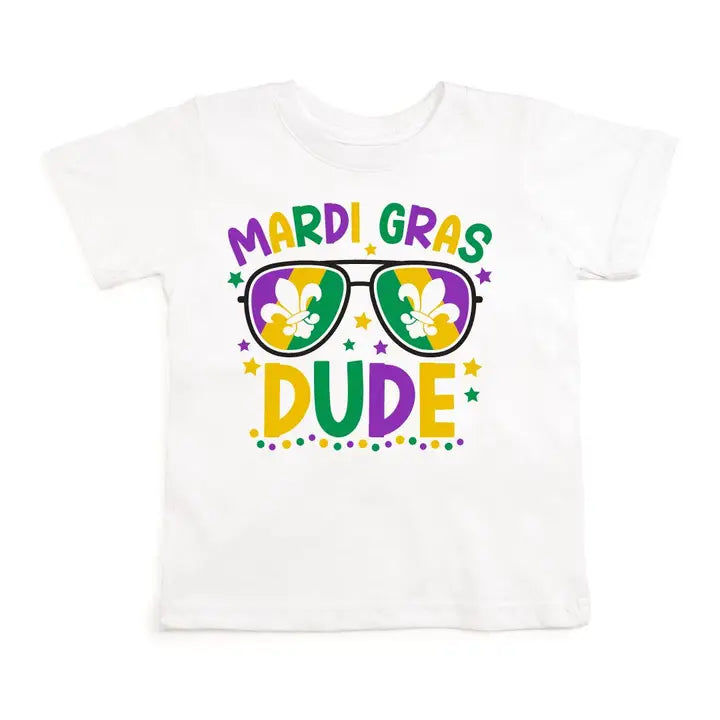 Mardi Gras Dude  T-Shirt - Boys