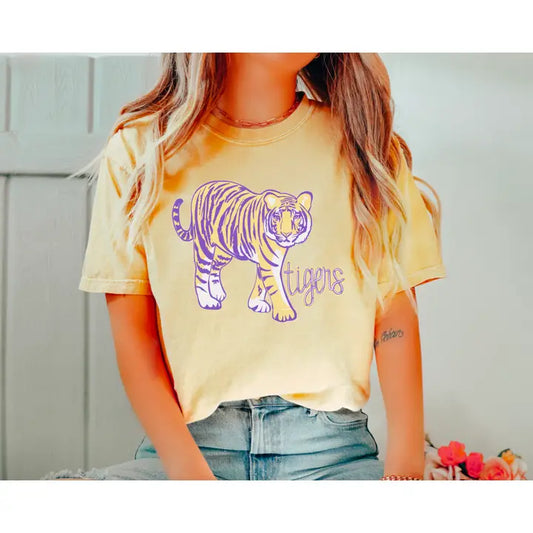 Lsu Tiger Mascot Graphic Tee Football